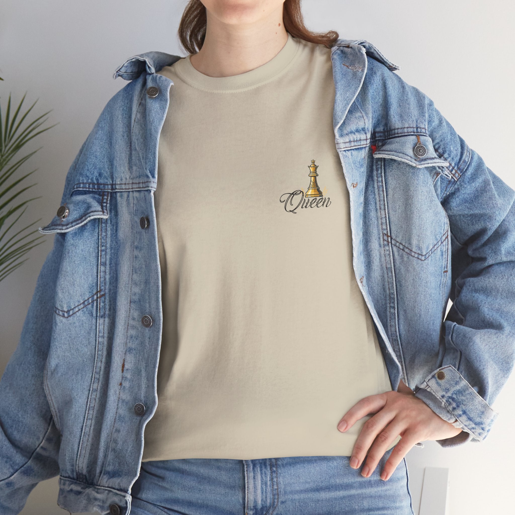 Queen Chess Piece T-Shirt — "Queen" Family Roles Tee (Grandmother, Wife, Mother, Daughter, Sister)