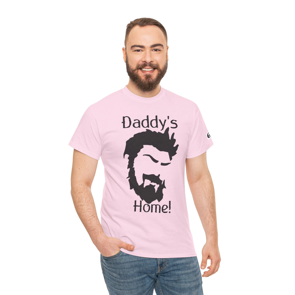 Daddy's Home T-Shirt — Men's Beard Silhouette Father's Day Tee