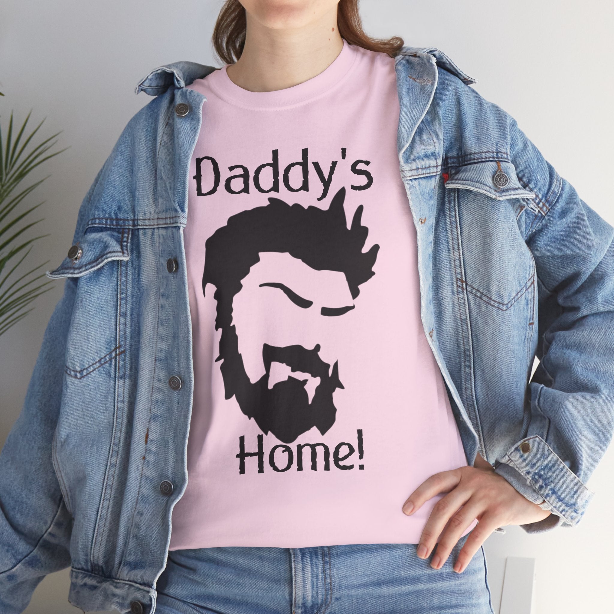Daddy's Home T-Shirt — Men's Beard Silhouette Father's Day Tee