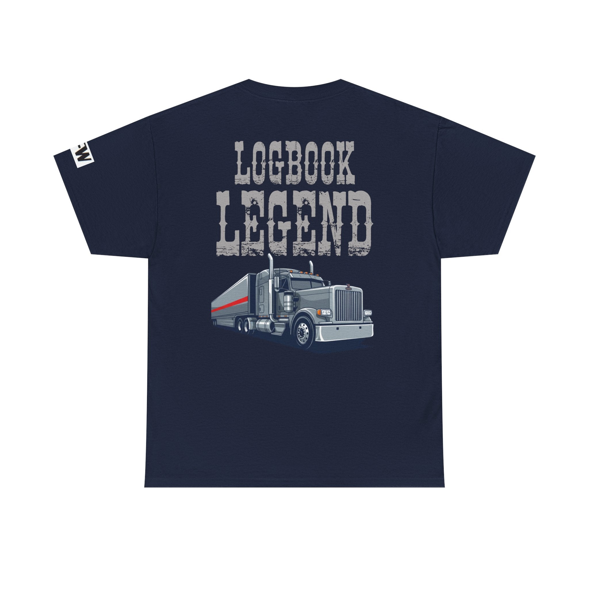 Logbook Legend Trucker Tee — "Logbook Legend" Graphic T-Shirt for Drivers