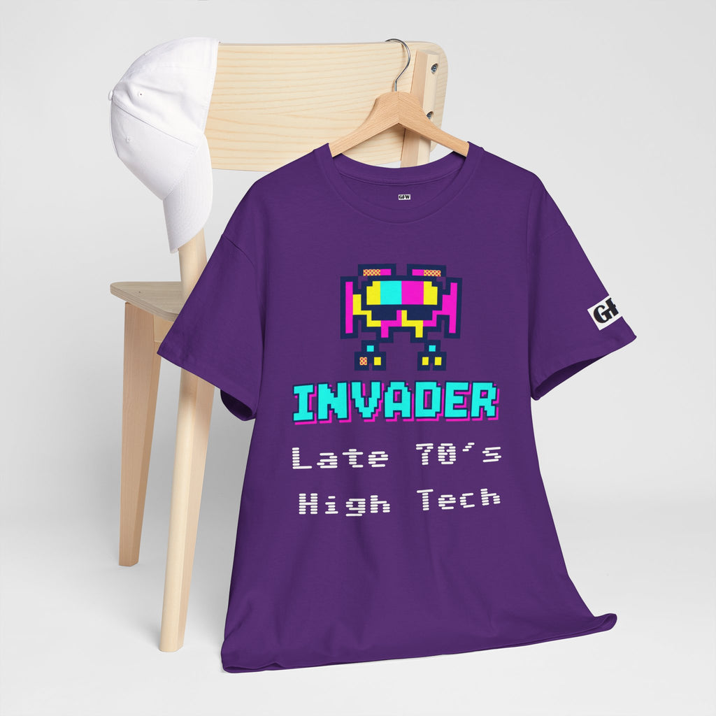 Invader Retro Pixel Tee — "Late 70's High Tech" Vintage Video Game T-Shirt