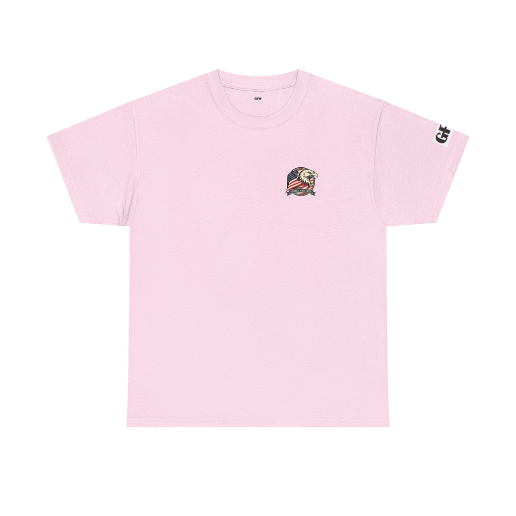 USA Bald Eagle T‑Shirt — "United and Free" Patriotic Tee