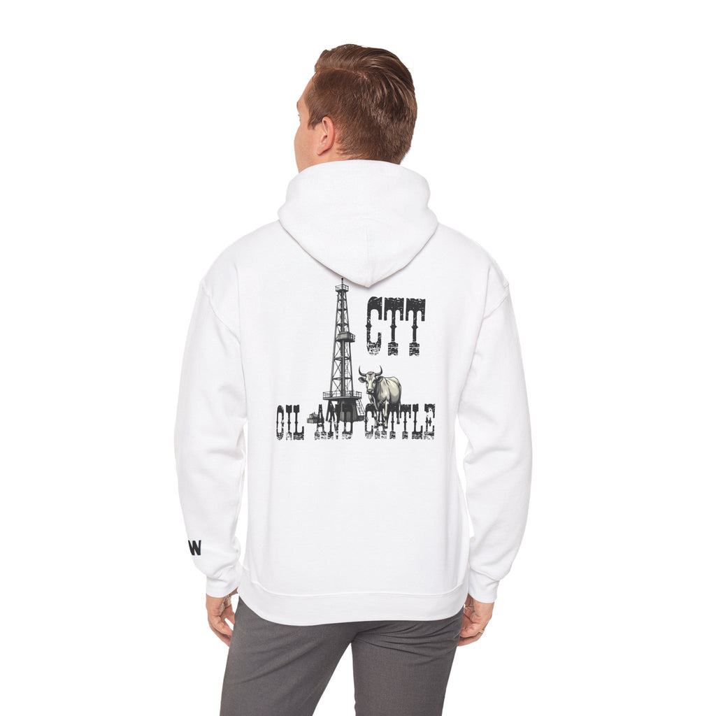 CTT Oil and Cattle Hoodie - Western Oilfield Ranch Sweatshirt