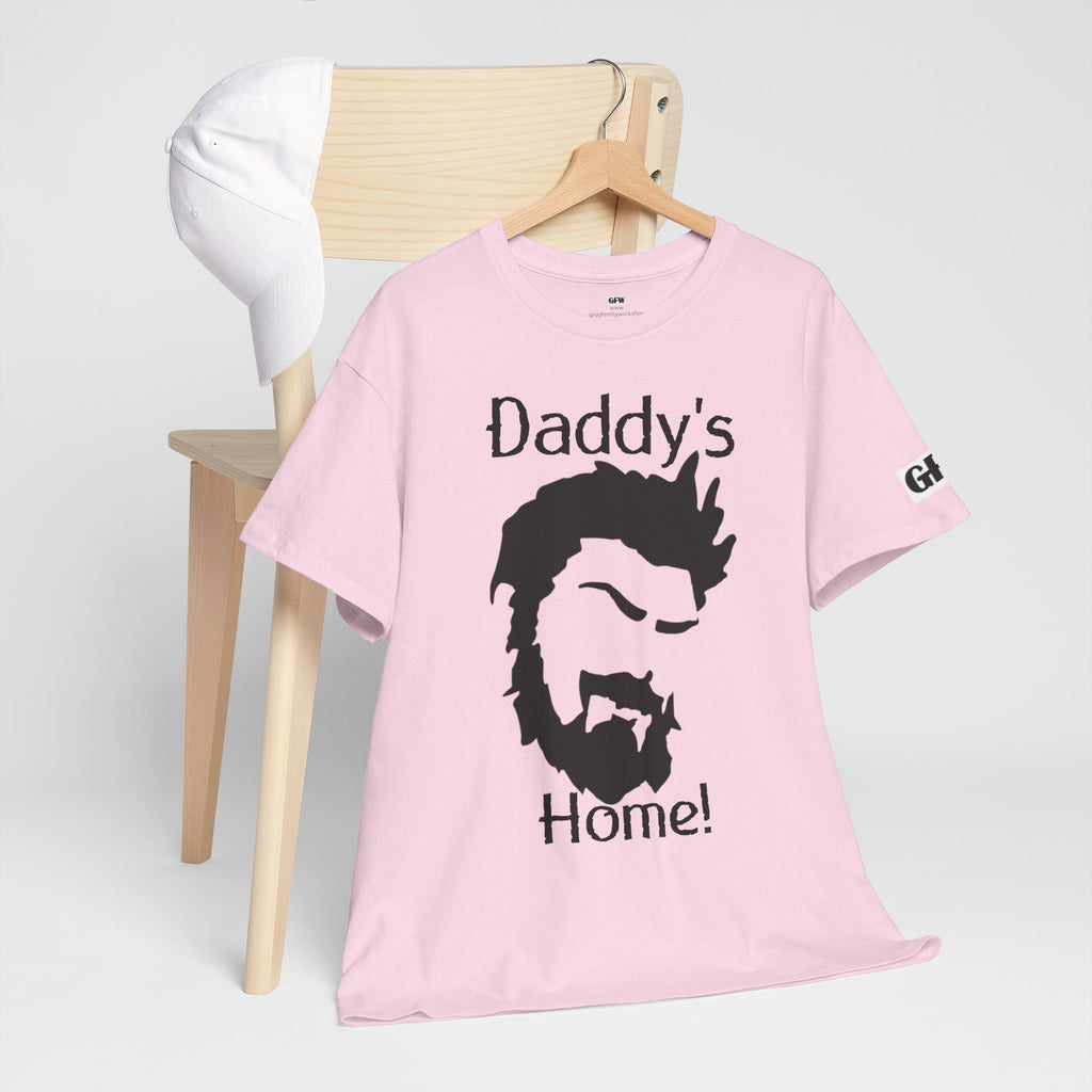 Daddy's Home T-Shirt — Men's Beard Silhouette Father's Day Tee