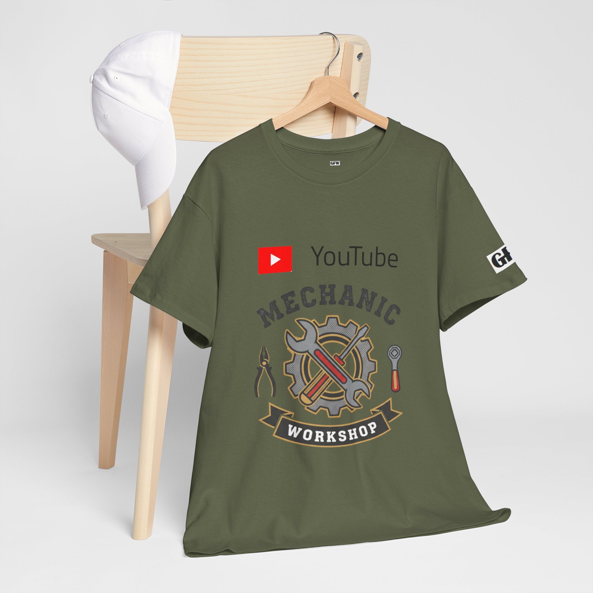 Mechanic Workshop T-Shirt — YouTube Channel Gear