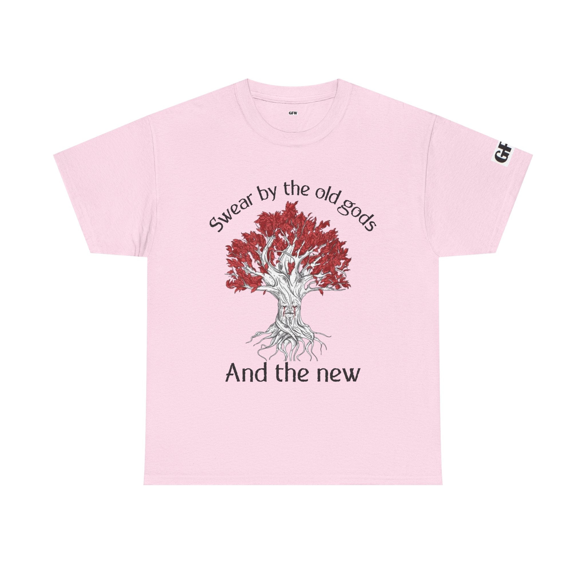 Old Gods & New Tree Tee — "Swear by the old gods and the new" Graphic Shirt