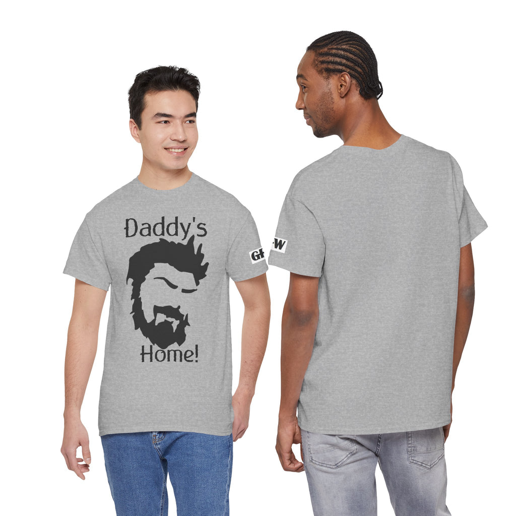 Daddy's Home T-Shirt — Men's Beard Silhouette Father's Day Tee