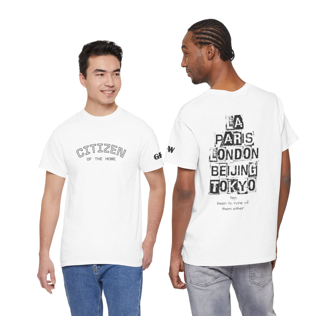 Citizen of the Home Tee — Cities Back Graphic (LA • Paris • London • Beijing • Tokyo)