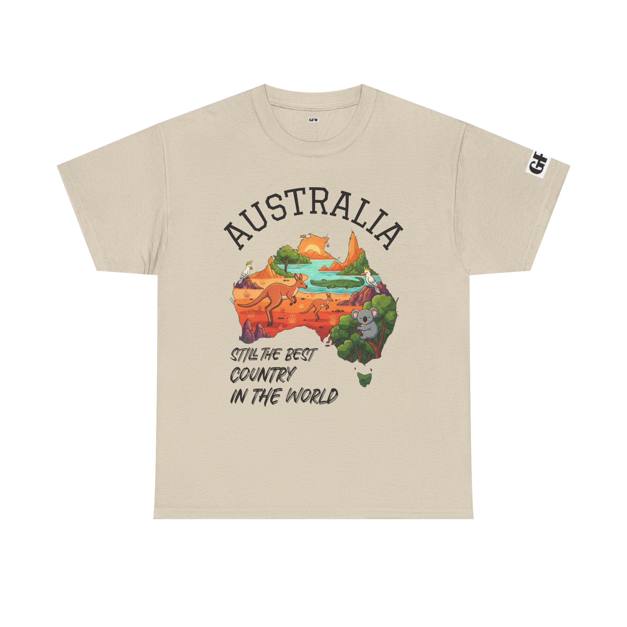 Australia Map Graphic Tee — "Australia: Still The Best Country in the World" Cotton T‑Shirt