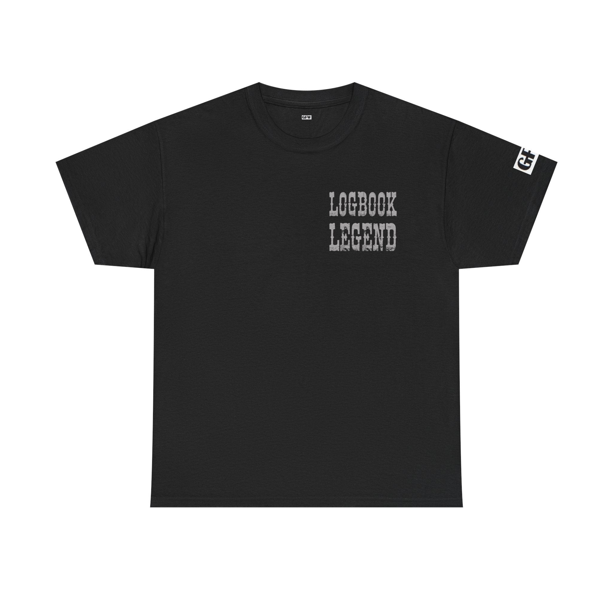 Logbook Legend Trucker Tee — "Logbook Legend" Graphic T-Shirt for Drivers