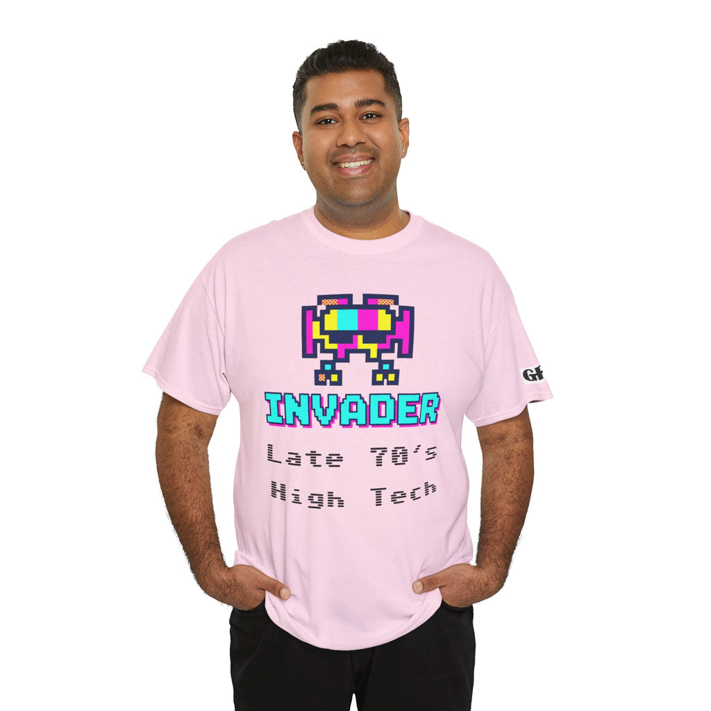 Invader Retro Pixel Tee — "Late 70's High Tech" Vintage Video Game T-Shirt