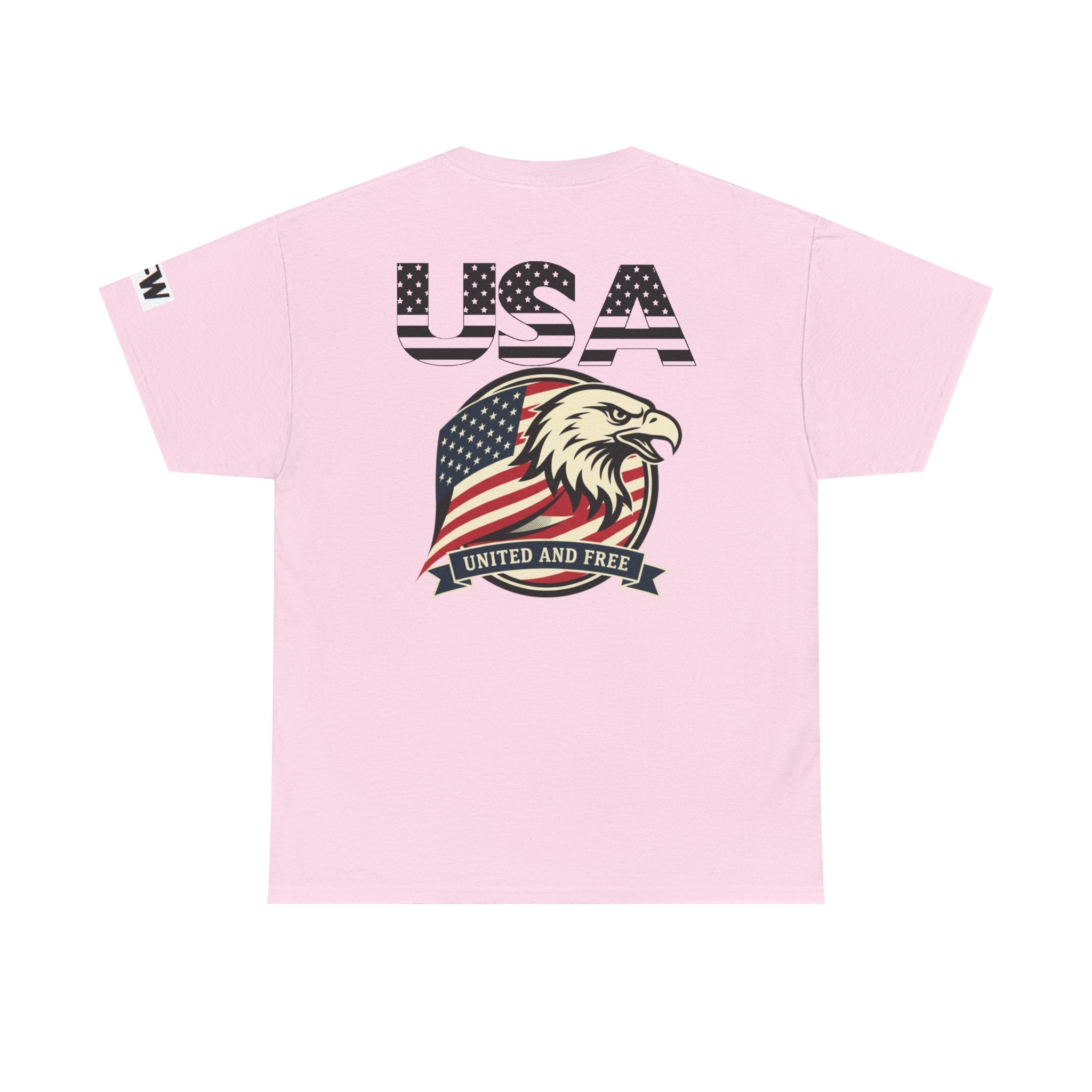 USA Bald Eagle T‑Shirt — "United and Free" Patriotic Tee