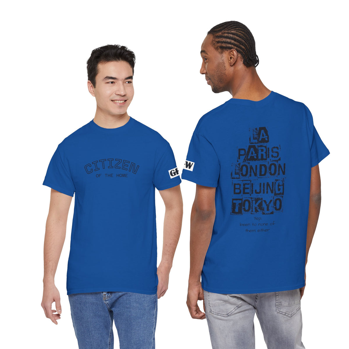 Citizen of the Home Tee — Cities Back Graphic (LA • Paris • London • Beijing • Tokyo)