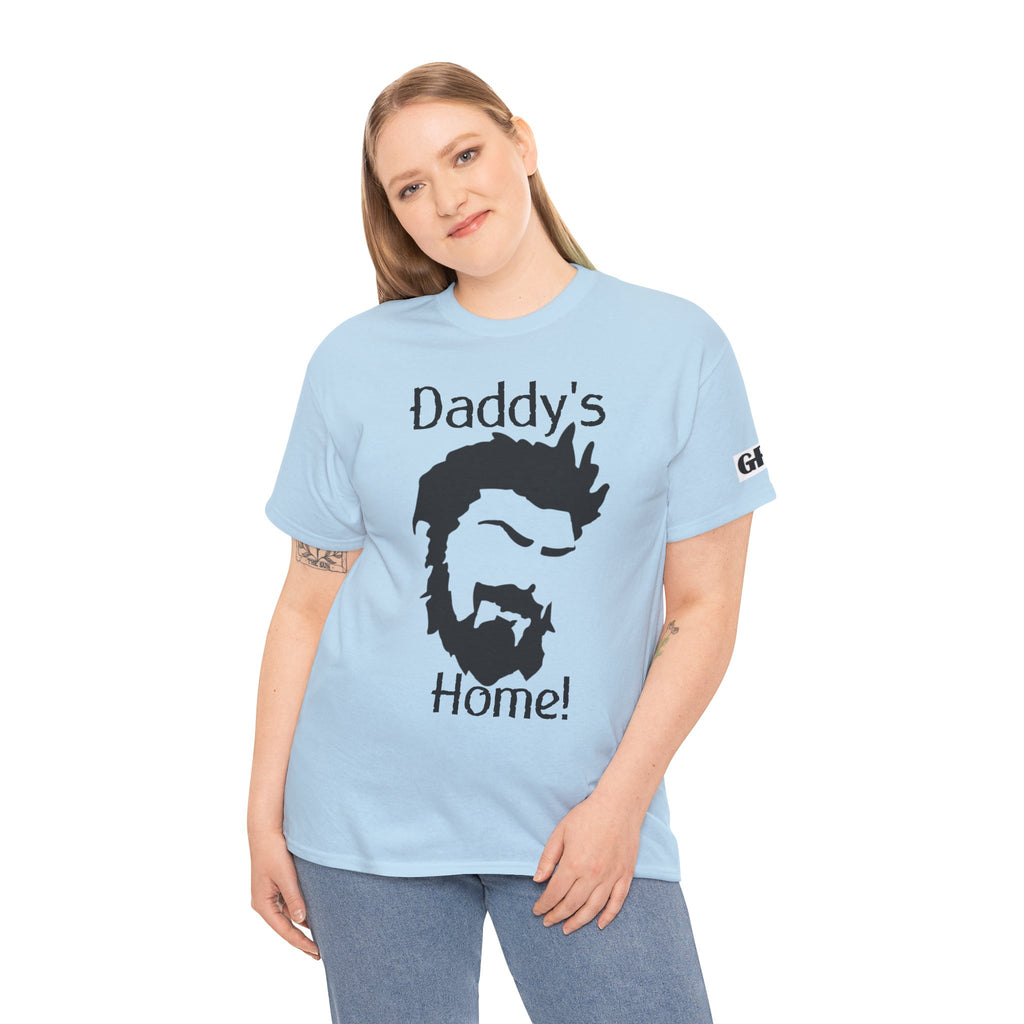 Daddy's Home T-Shirt — Men's Beard Silhouette Father's Day Tee