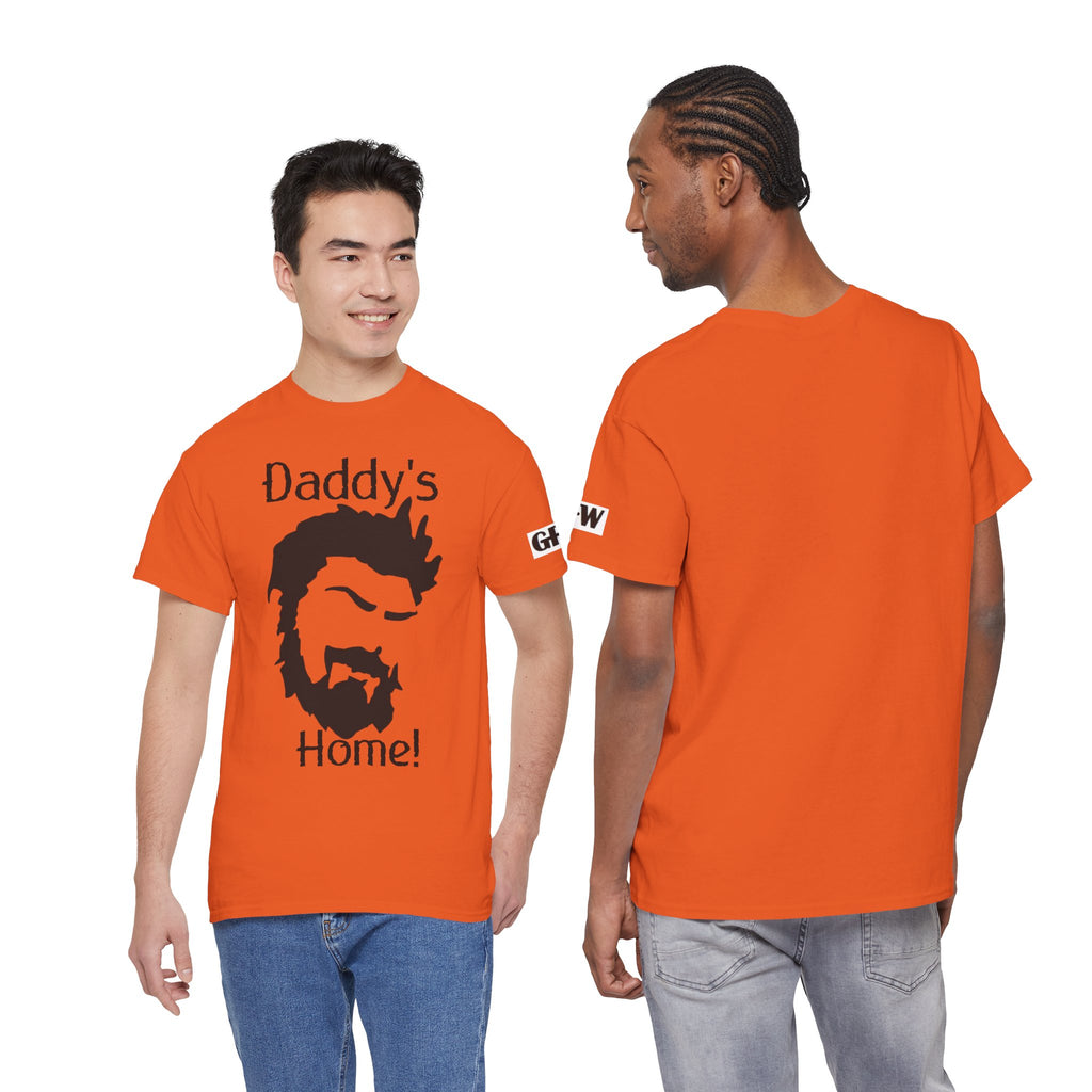 Daddy's Home T-Shirt — Men's Beard Silhouette Father's Day Tee