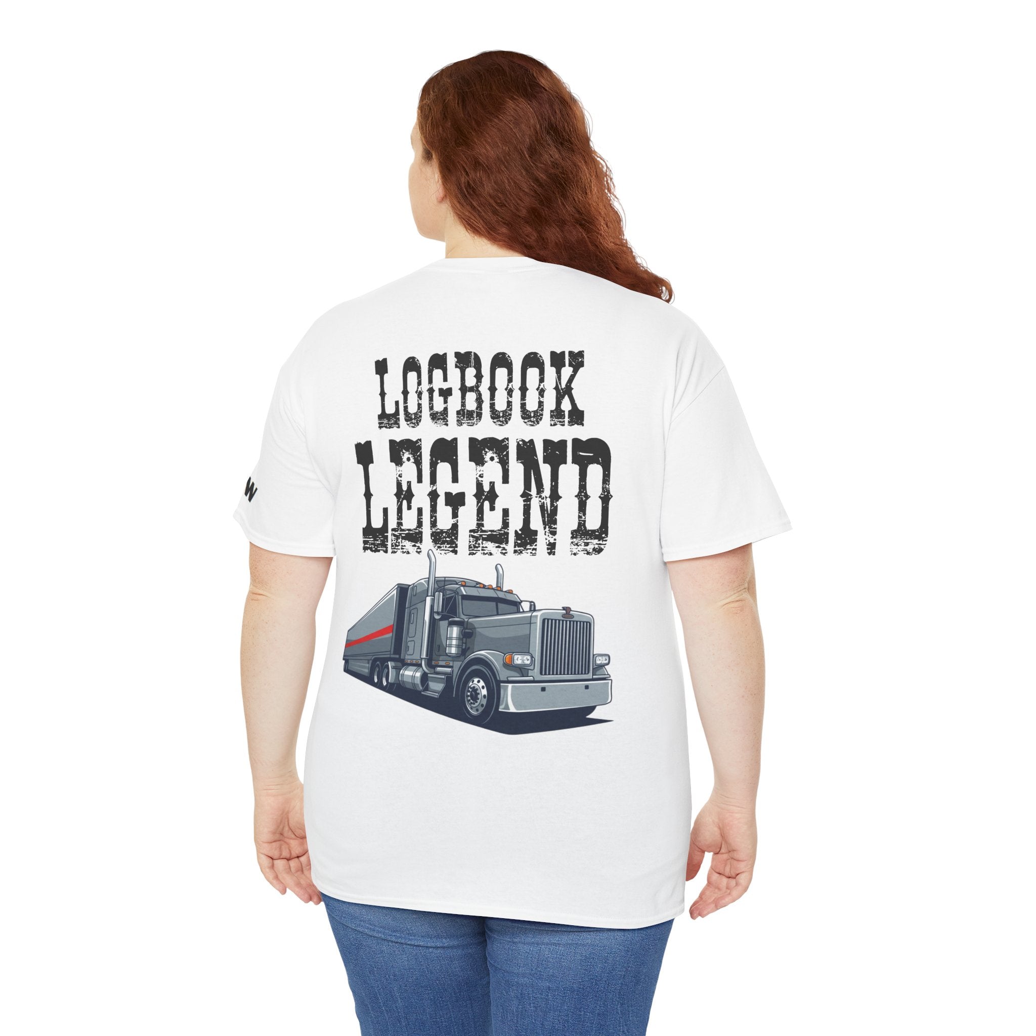 Logbook Legend Trucker Tee — "Logbook Legend" Graphic T-Shirt for Drivers