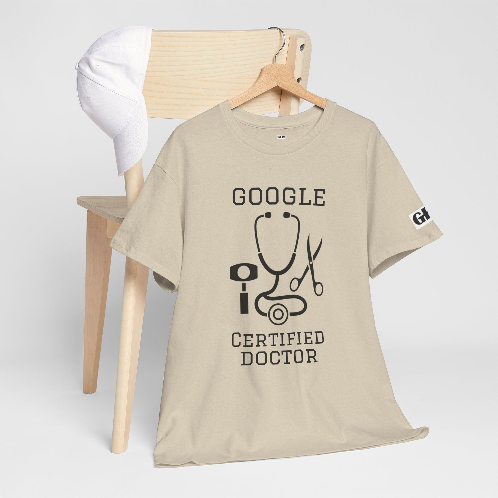 Google Certified Doctor T-Shirt — Funny Medical Tee for Doctors & Med Students