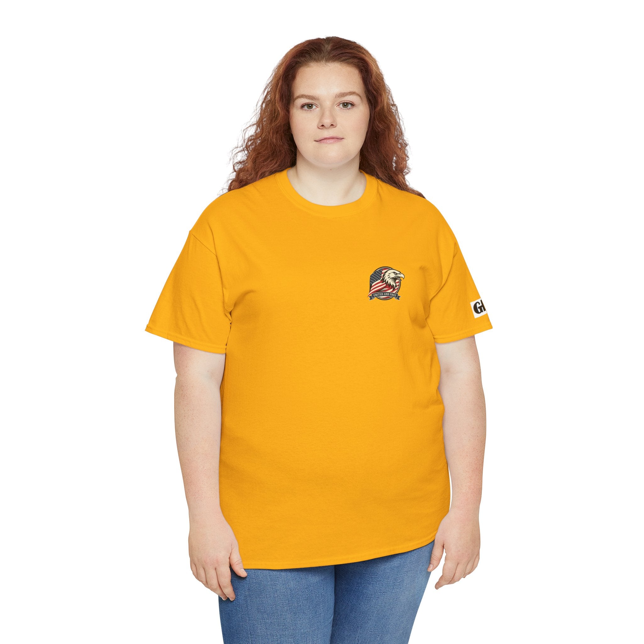 USA Bald Eagle T‑Shirt — "United and Free" Patriotic Tee