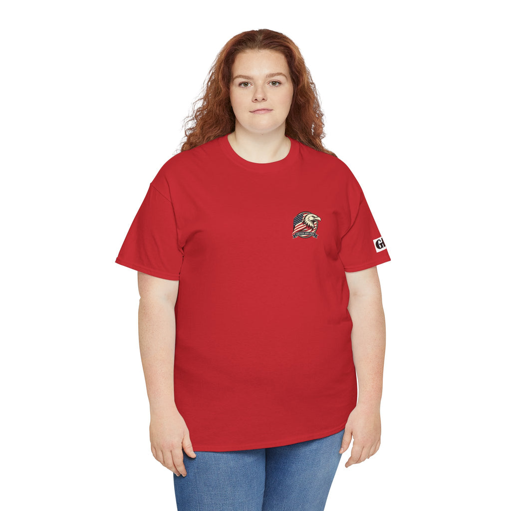 USA Bald Eagle T‑Shirt — "United and Free" Patriotic Tee