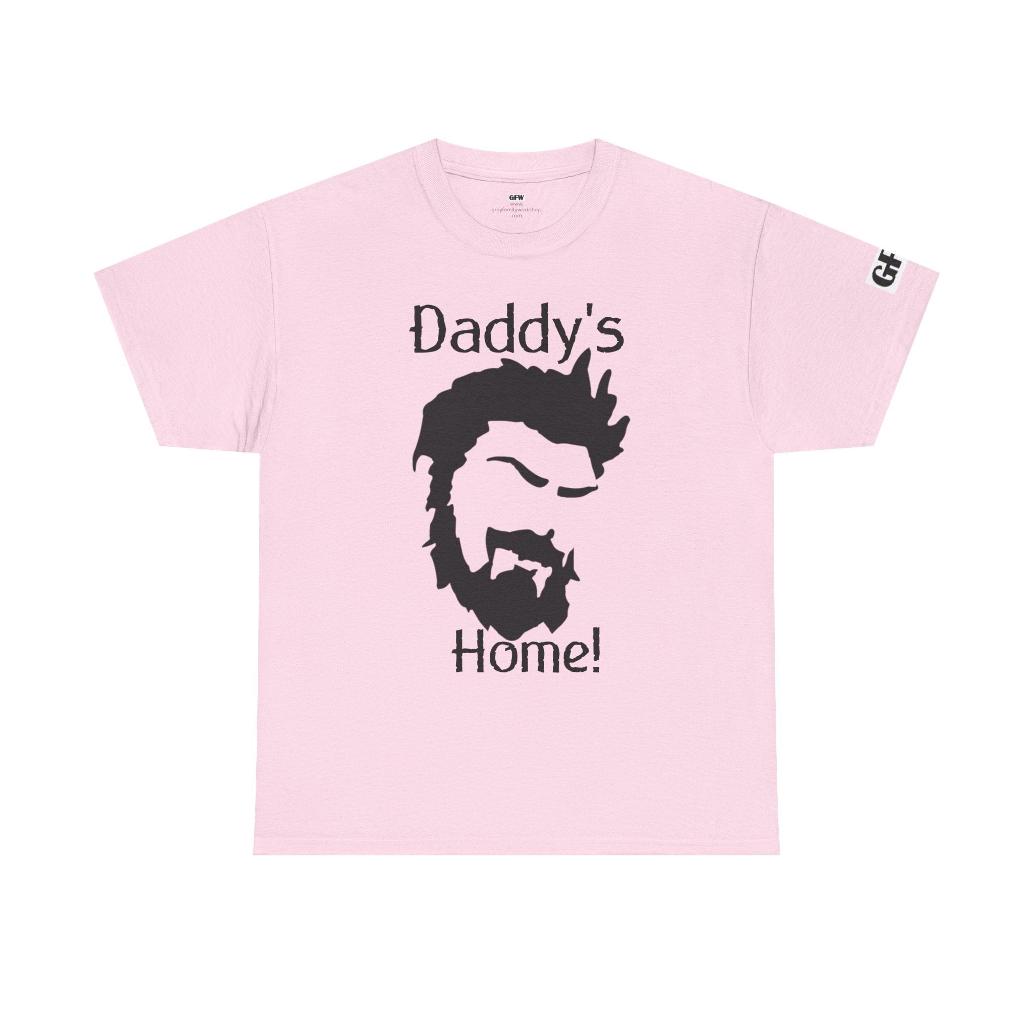 Daddy's Home T-Shirt — Men's Beard Silhouette Father's Day Tee