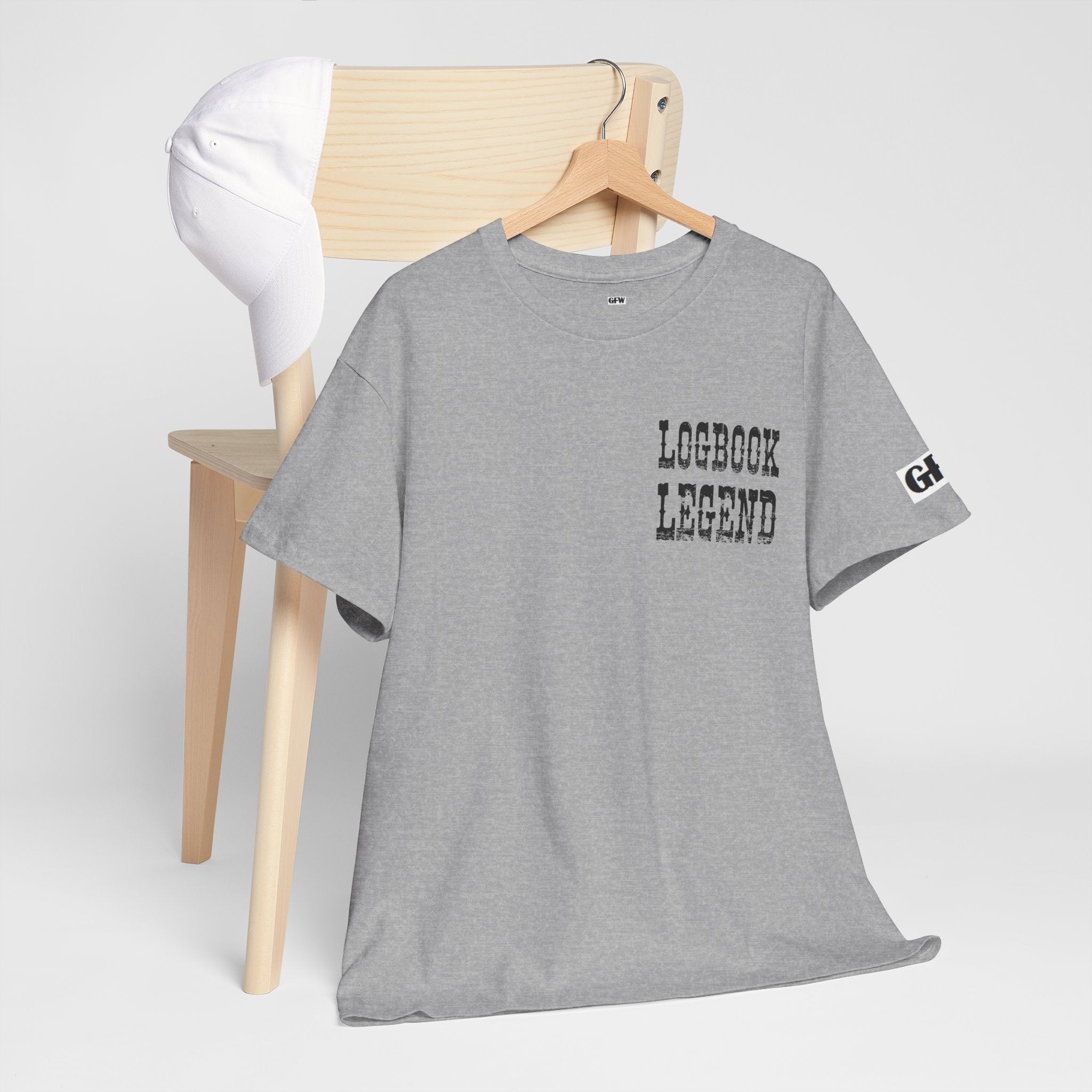 Logbook Legend Trucker Tee — "Logbook Legend" Graphic T-Shirt for Drivers