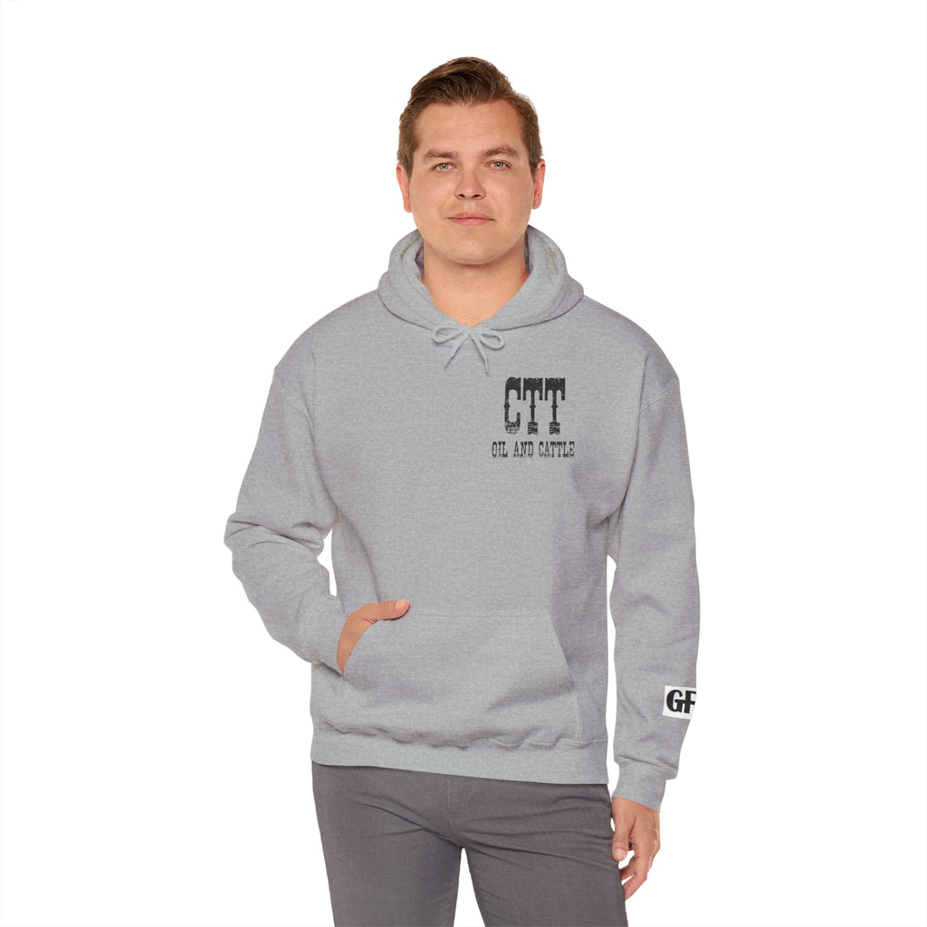 CTT Oil and Cattle Hoodie - Western Oilfield Ranch Sweatshirt