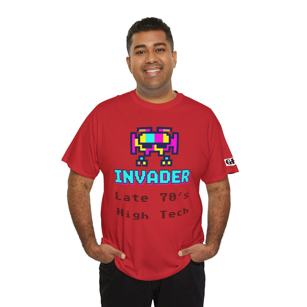 Invader Retro Pixel Tee — "Late 70's High Tech" Vintage Video Game T-Shirt