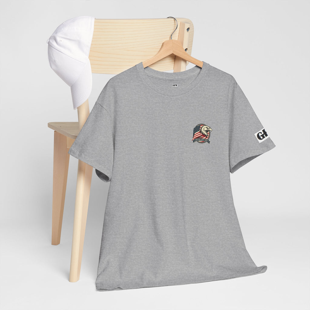 USA Bald Eagle T‑Shirt — "United and Free" Patriotic Tee
