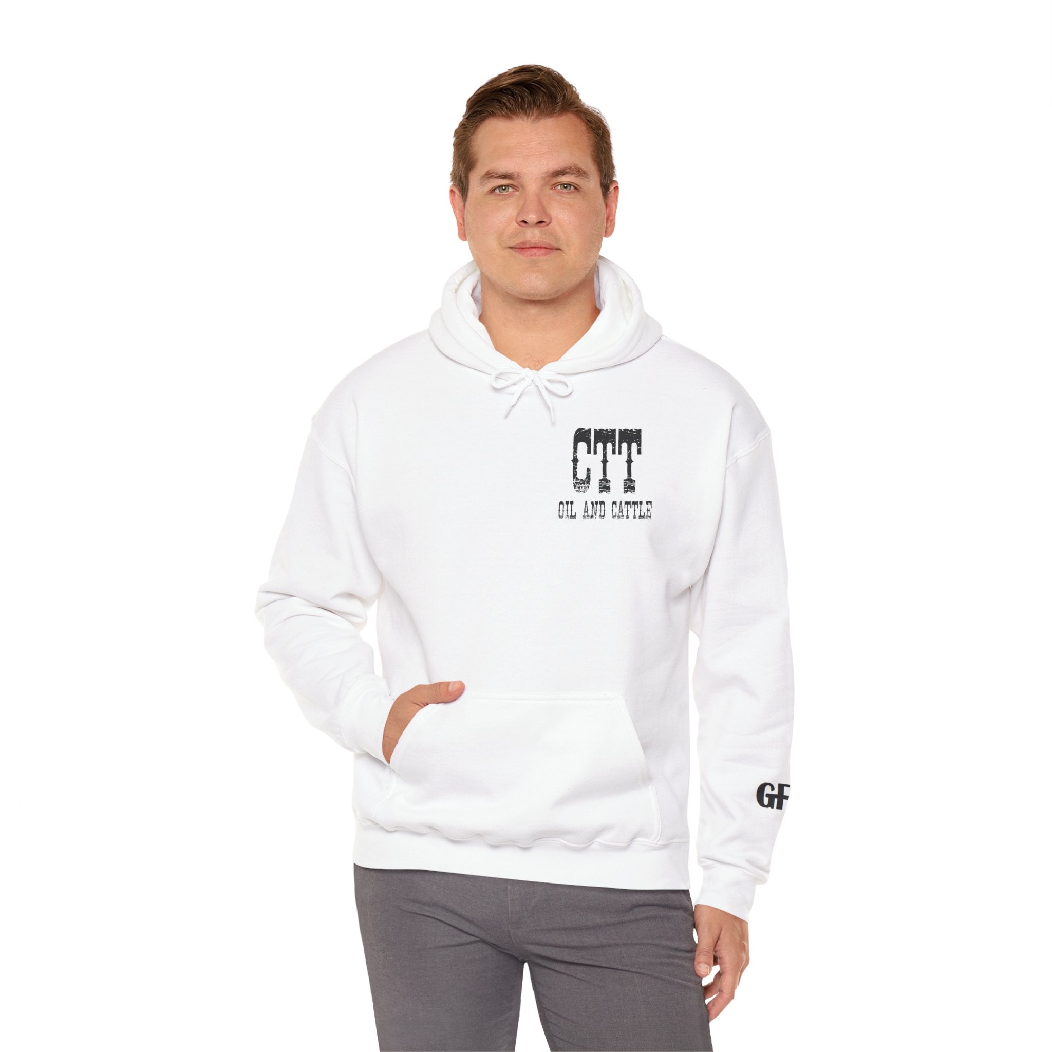 CTT Oil and Cattle Hoodie - Western Oilfield Ranch Sweatshirt