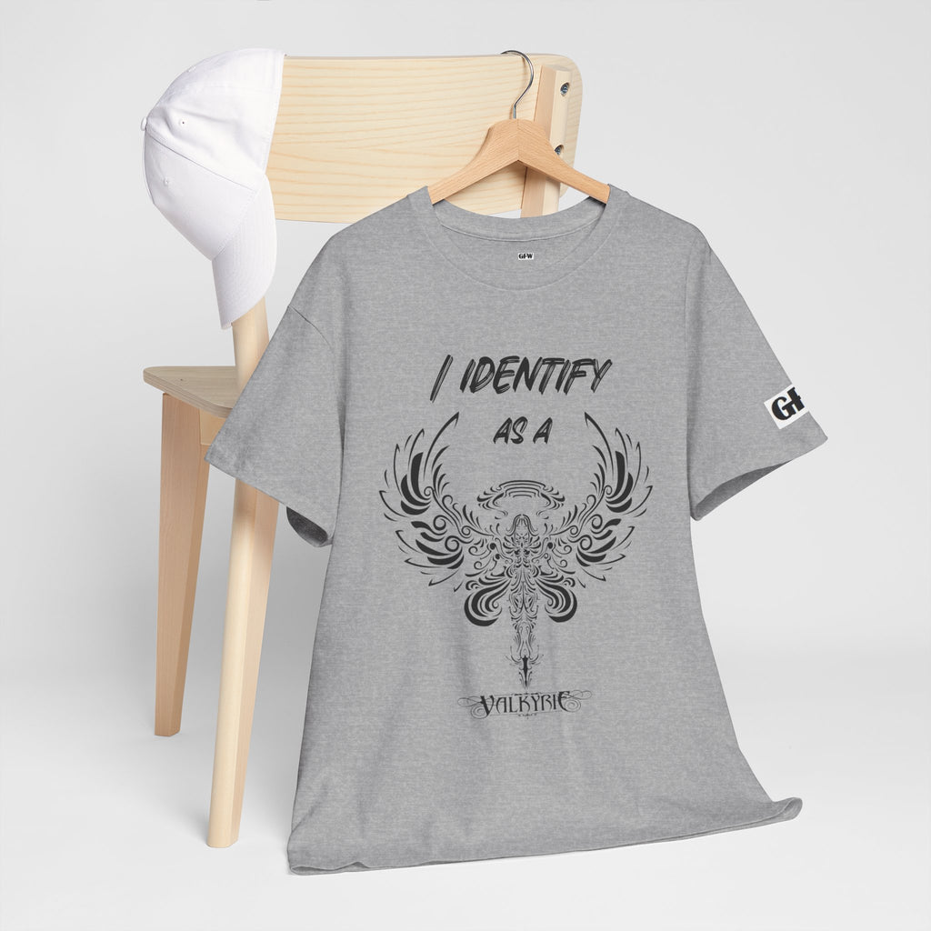 Valkyrie Winged Key T‑Shirt — "I Identify As a Valkyrie" Graphic Tee