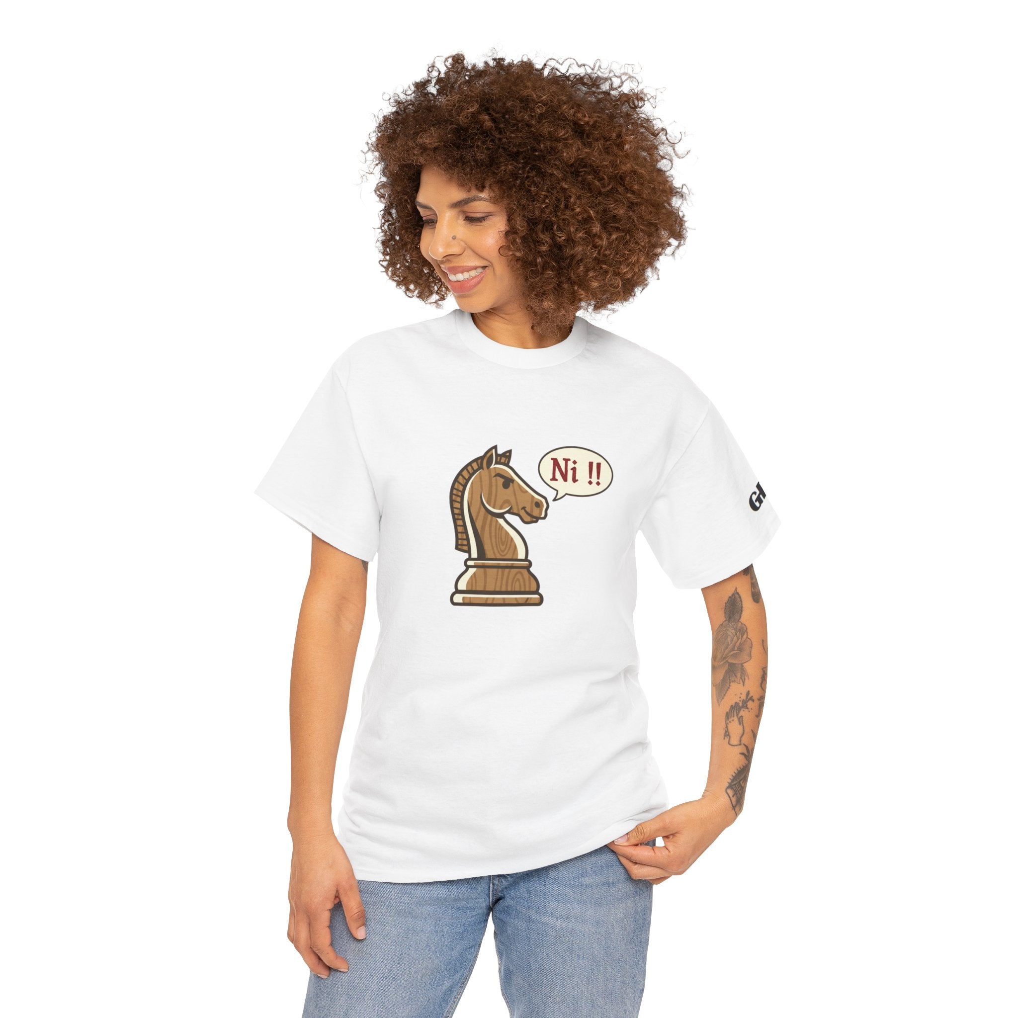Chess Knight Tee - 'Ni!!' Funny Knight Piece Shirt