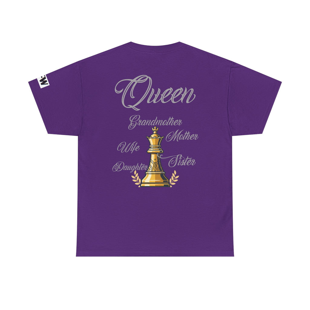 Queen Chess Piece T-Shirt — "Queen" Family Roles Tee (Grandmother, Wife, Mother, Daughter, Sister)