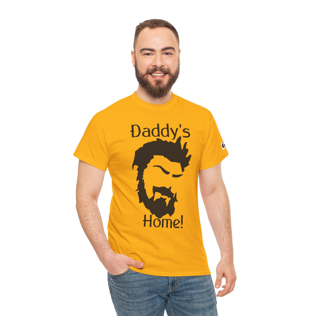 Daddy's Home T-Shirt — Men's Beard Silhouette Father's Day Tee