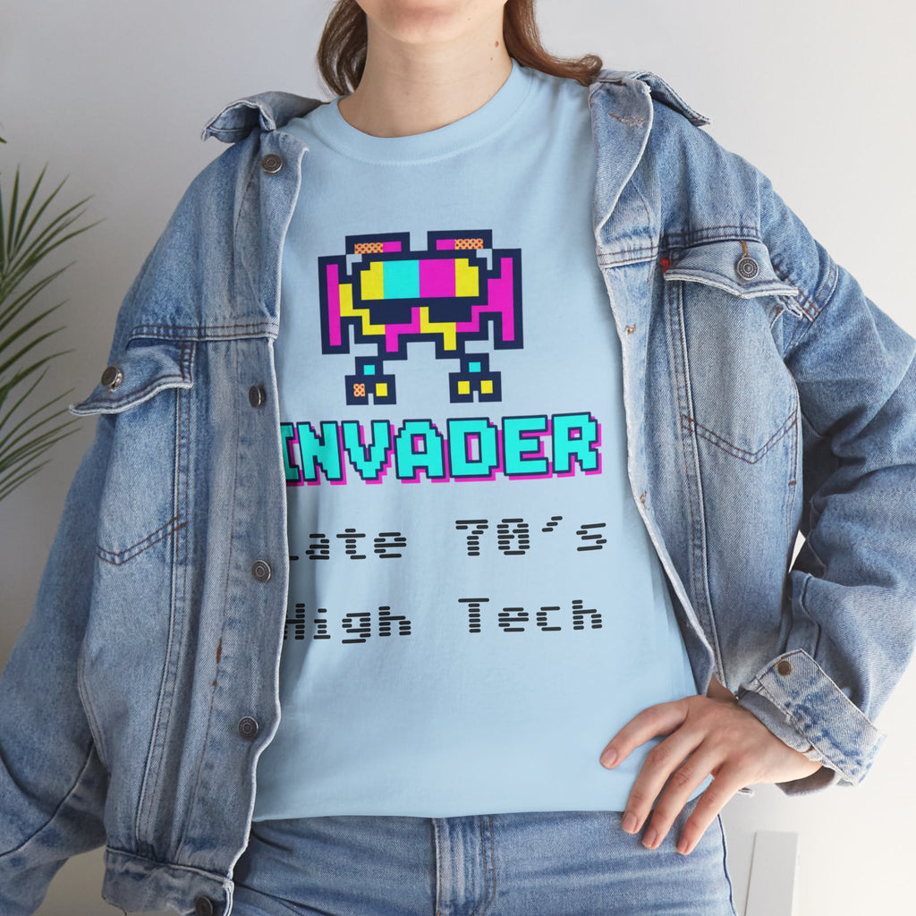 Invader Retro Pixel Tee — "Late 70's High Tech" Vintage Video Game T-Shirt