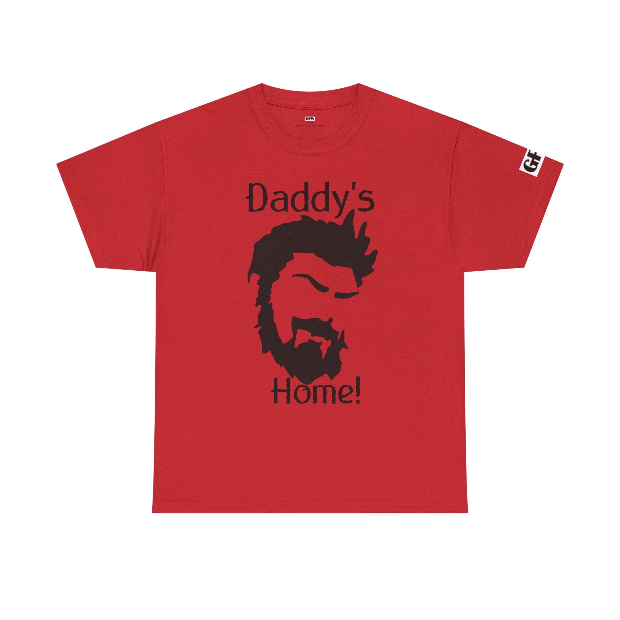 Daddy's Home T-Shirt — Men's Beard Silhouette Father's Day Tee