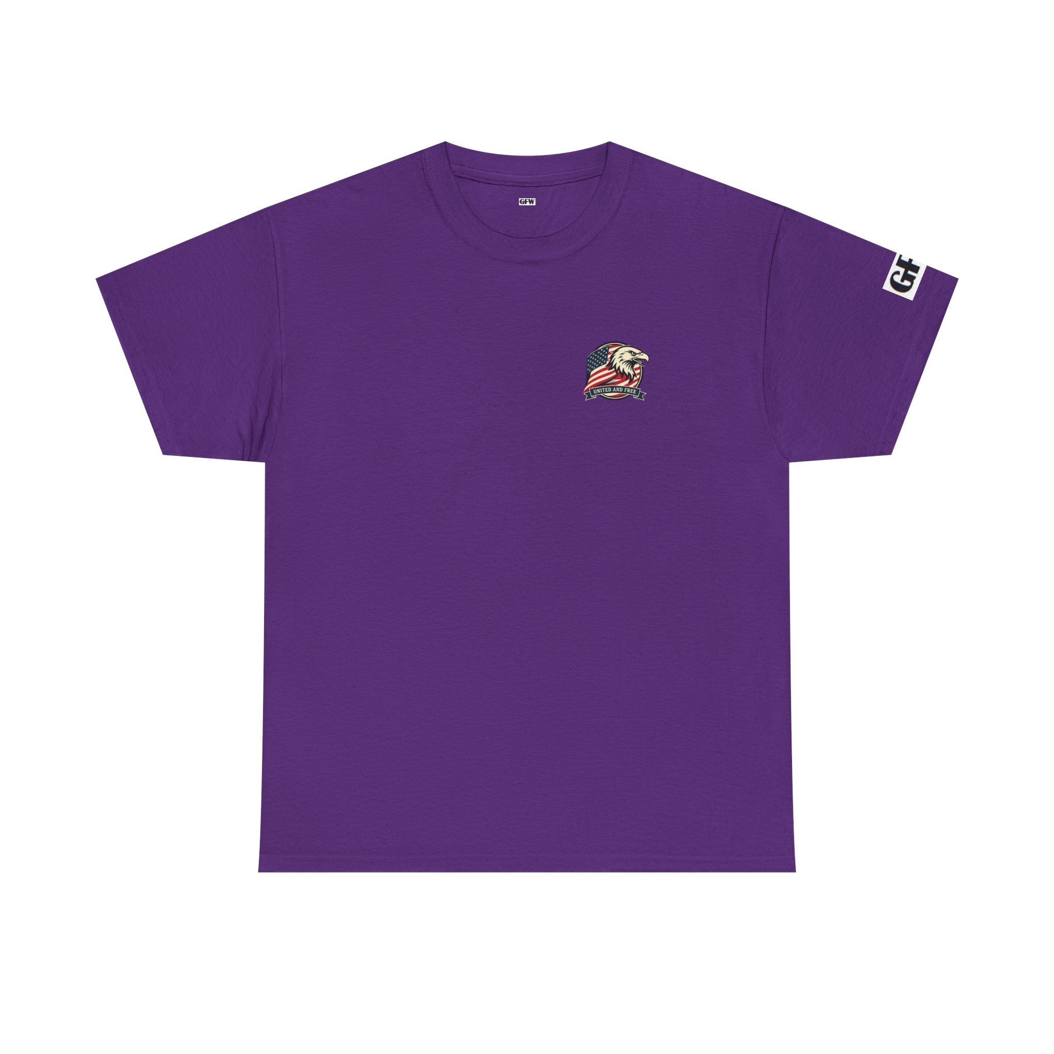 USA Bald Eagle T‑Shirt — "United and Free" Patriotic Tee