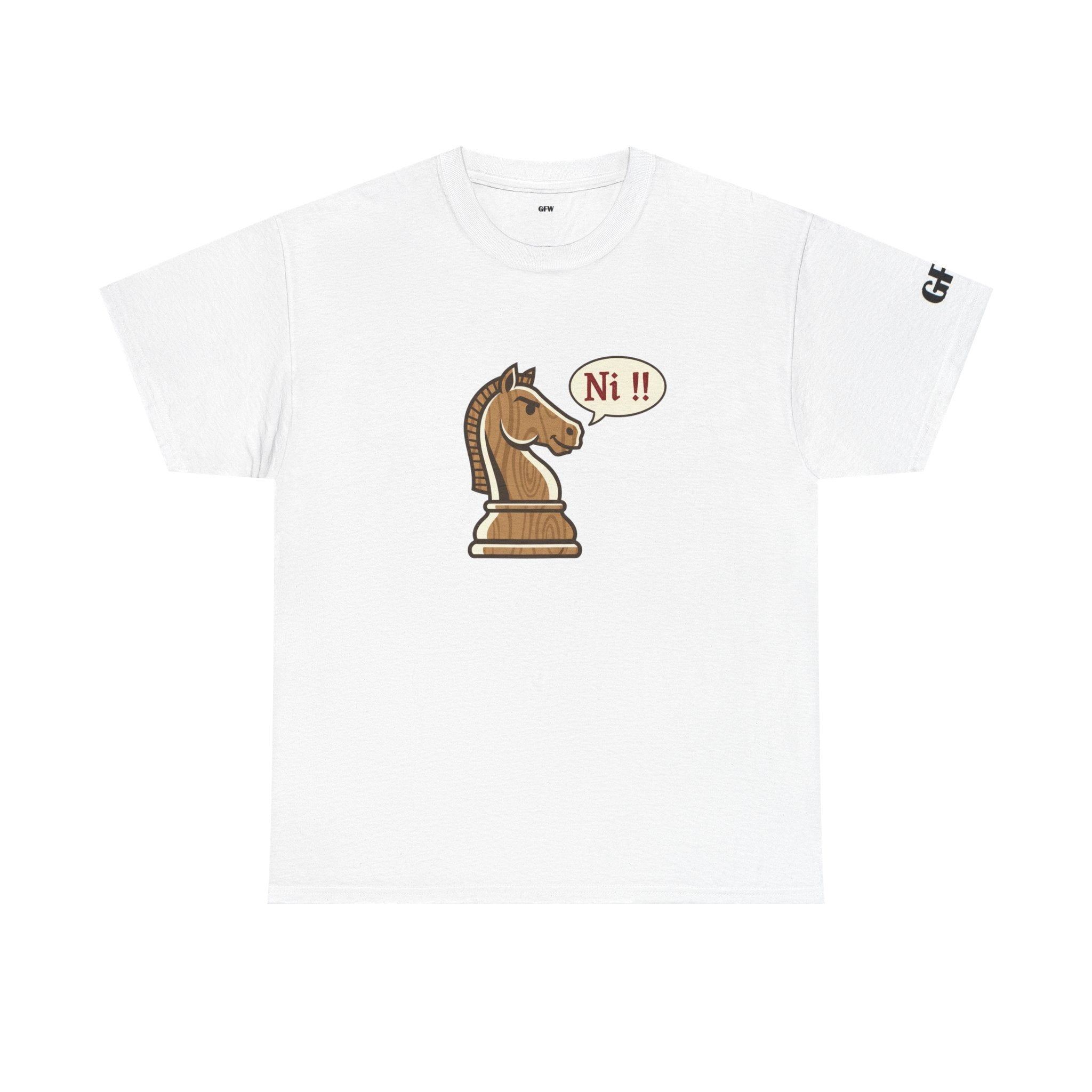 Chess Knight Tee - 'Ni!!' Funny Knight Piece Shirt