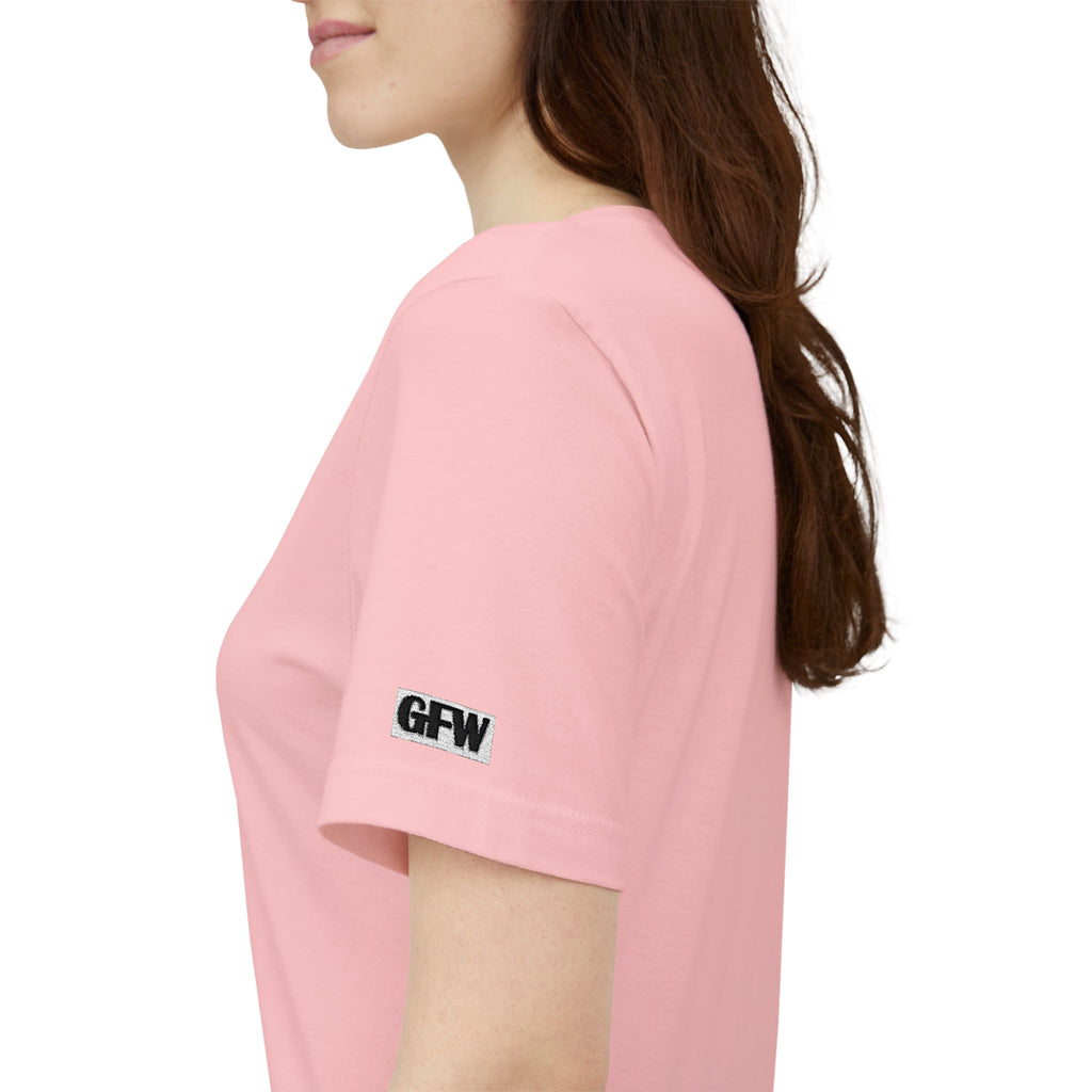 Juicy Culture Graphic Tee — Gothic Script White T-Shirt