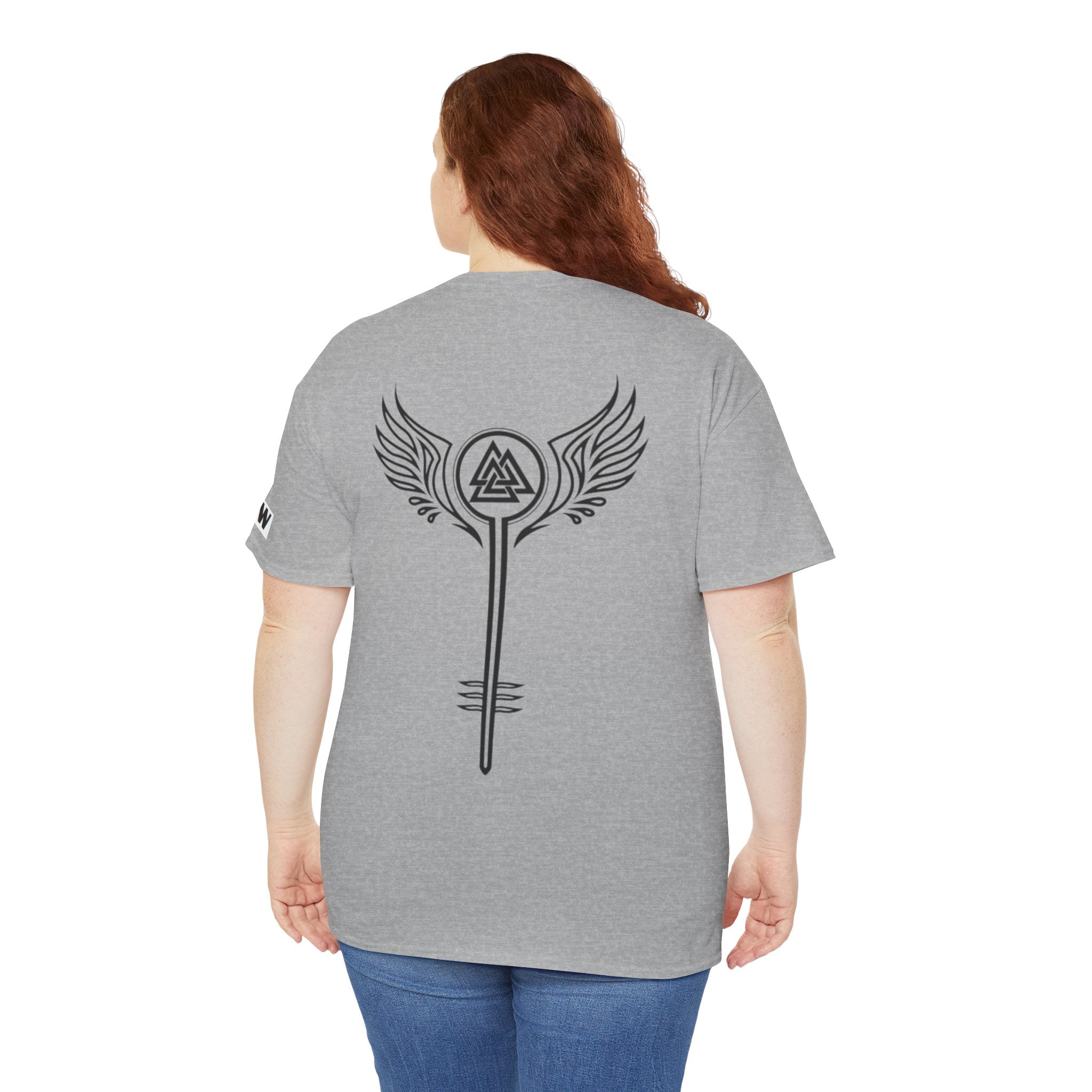 Valkyrie Winged Key T‑Shirt — "I Identify As a Valkyrie" Graphic Tee