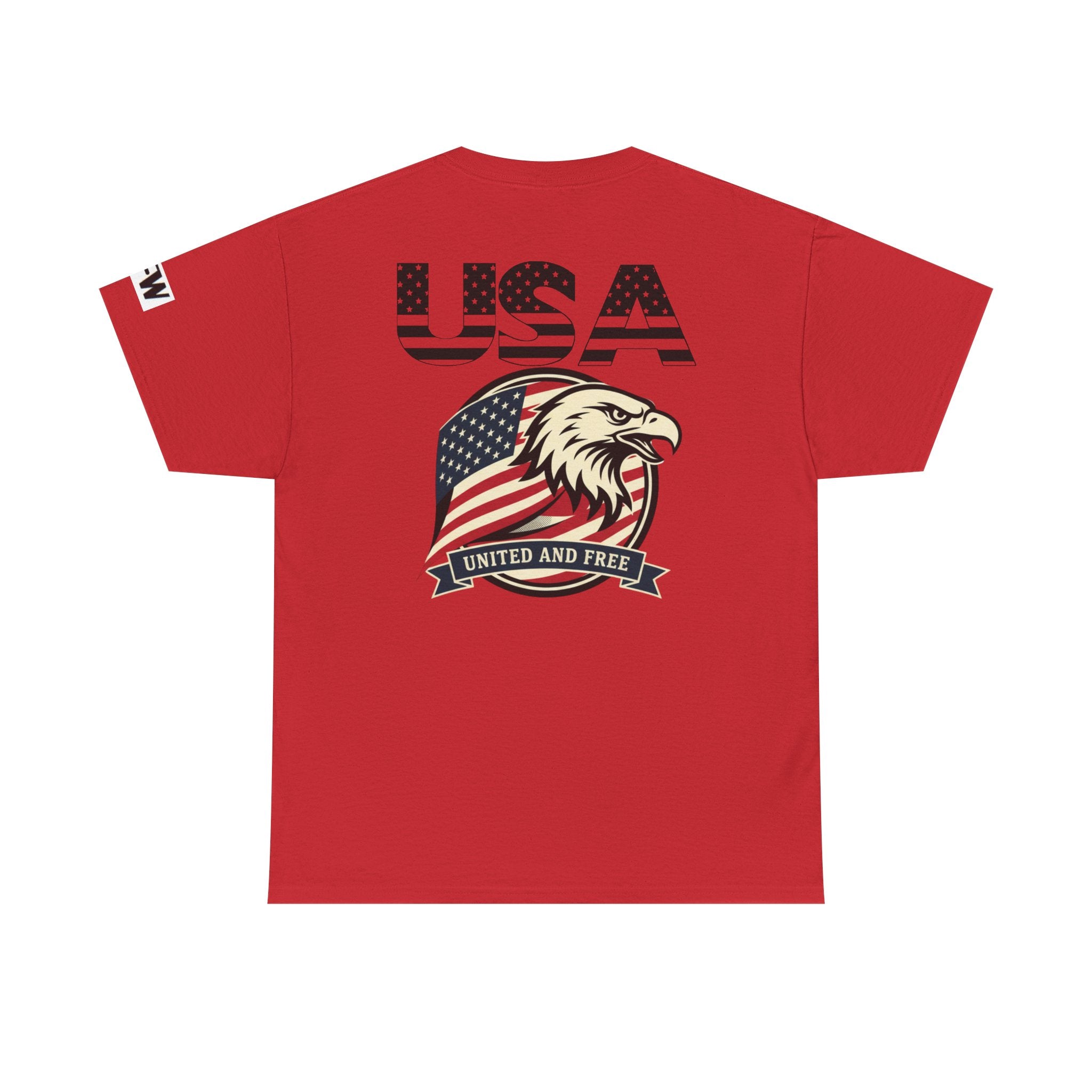 USA Bald Eagle T‑Shirt — "United and Free" Patriotic Tee