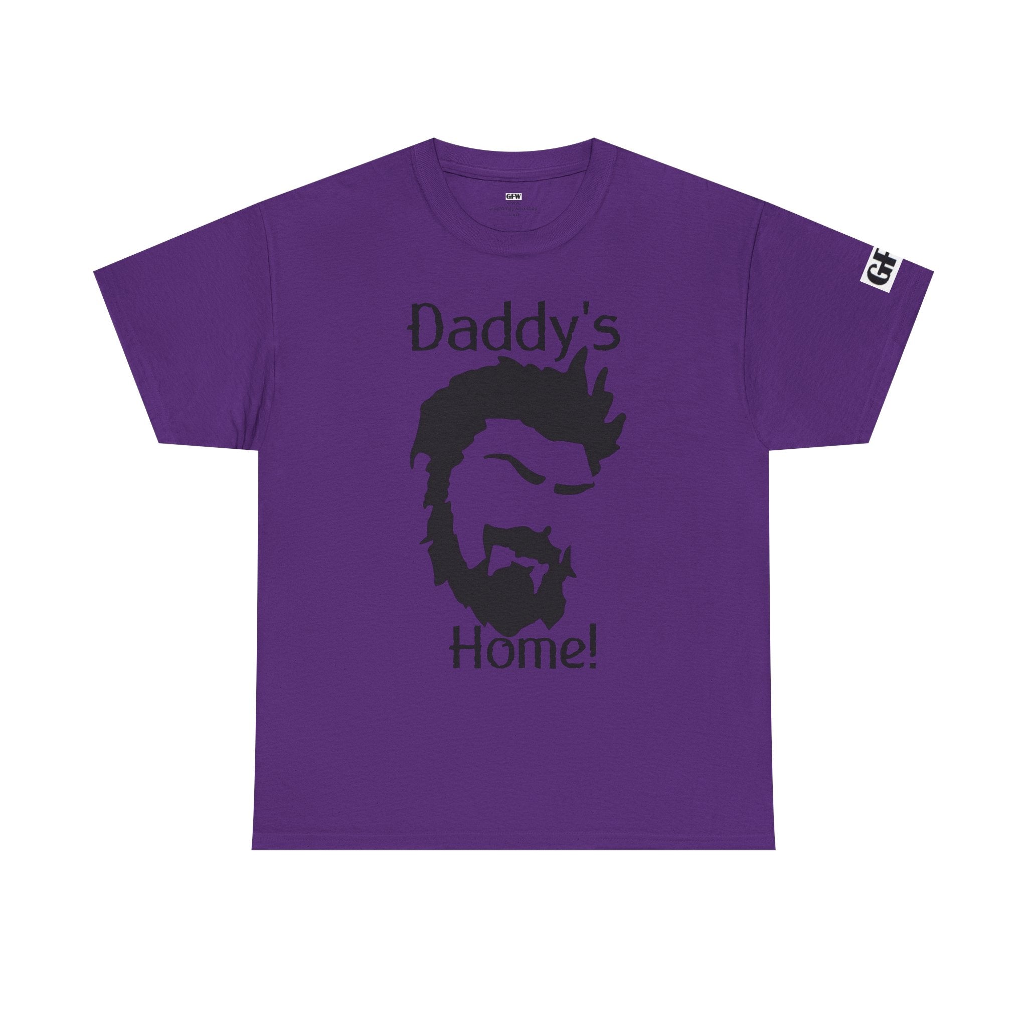 Daddy's Home T-Shirt — Men's Beard Silhouette Father's Day Tee