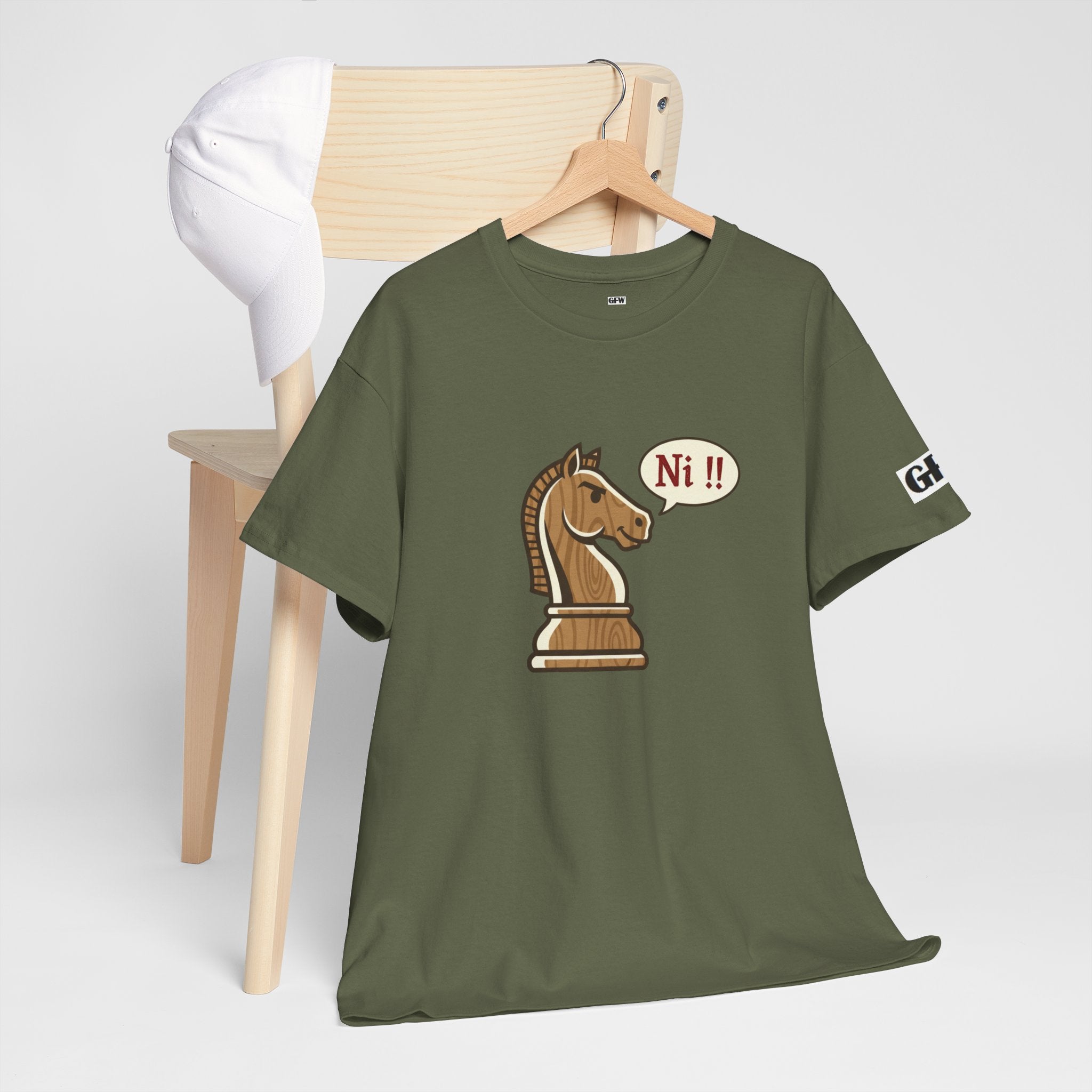 Chess Knight Tee - 'Ni!!' Funny Knight Piece Shirt