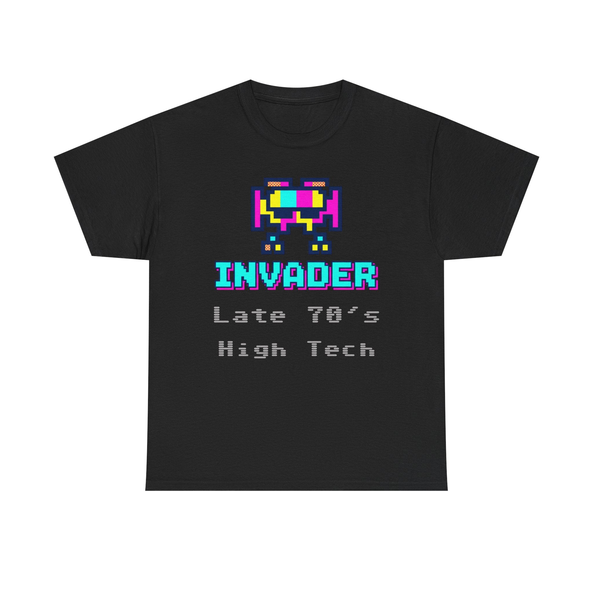 Invader Retro Pixel Tee — "Late 70's High Tech" Vintage Video Game T-Shirt