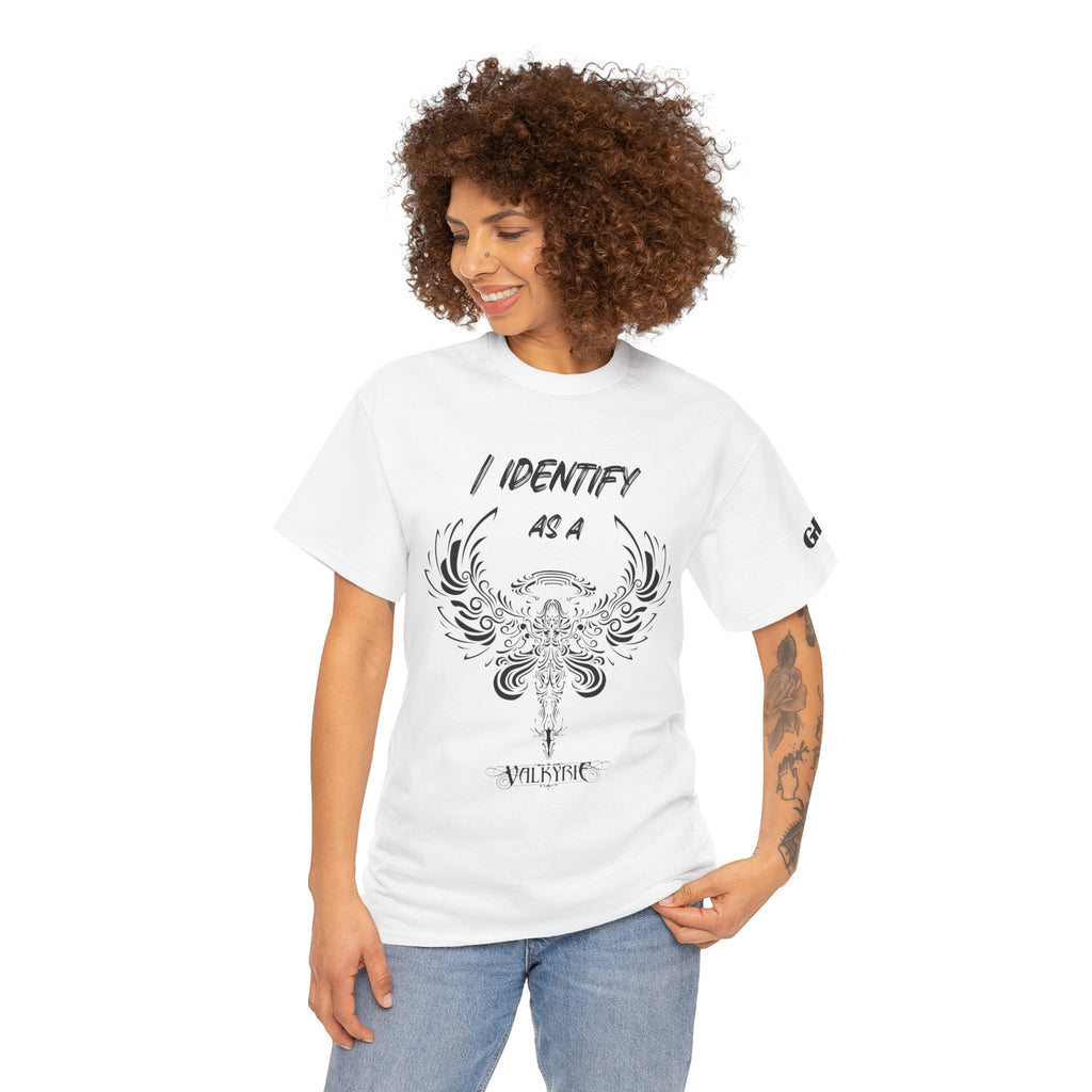 Valkyrie Winged Key T‑Shirt — "I Identify As a Valkyrie" Graphic Tee