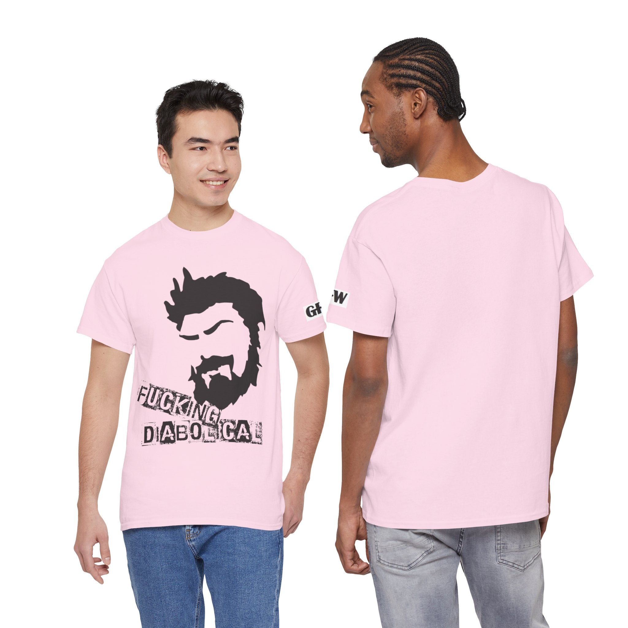 Diabolical Beard Graphic Tee – "Fucking Diabolical" White Cotton Shirt