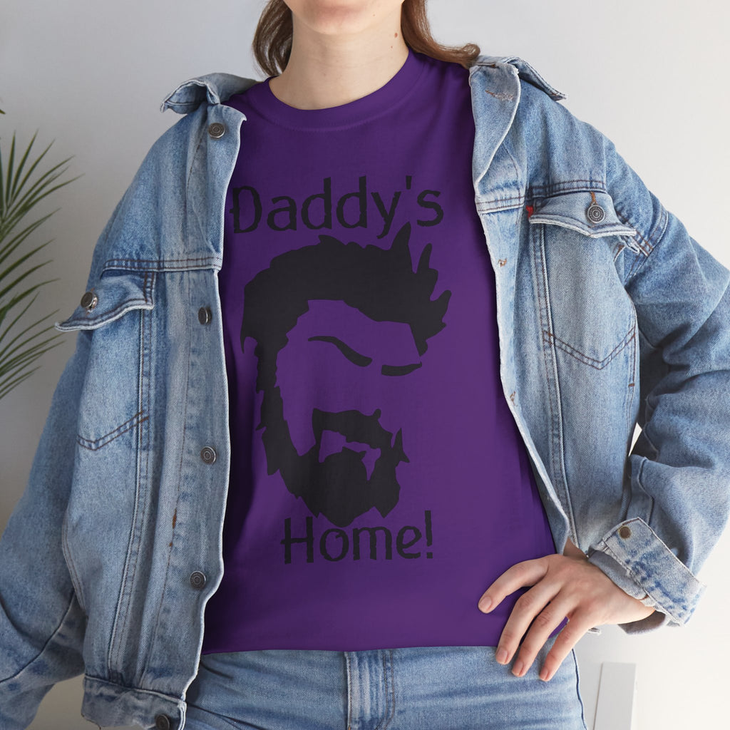 Daddy's Home T-Shirt — Men's Beard Silhouette Father's Day Tee