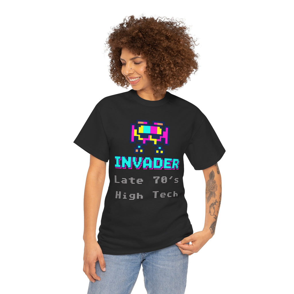 Invader Retro Pixel Tee — "Late 70's High Tech" Vintage Video Game T-Shirt