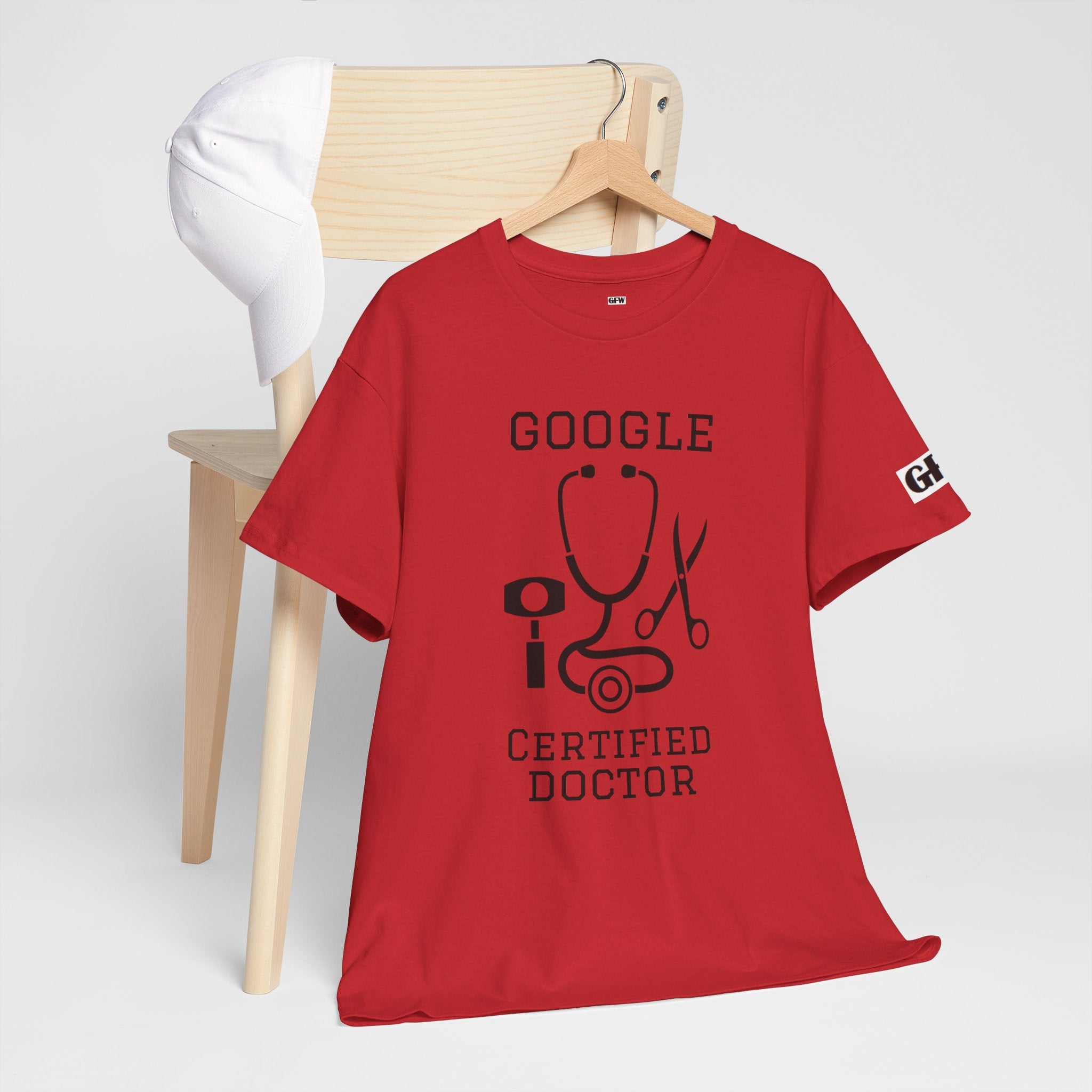 Google Certified Doctor T-Shirt — Funny Medical Tee for Doctors & Med Students