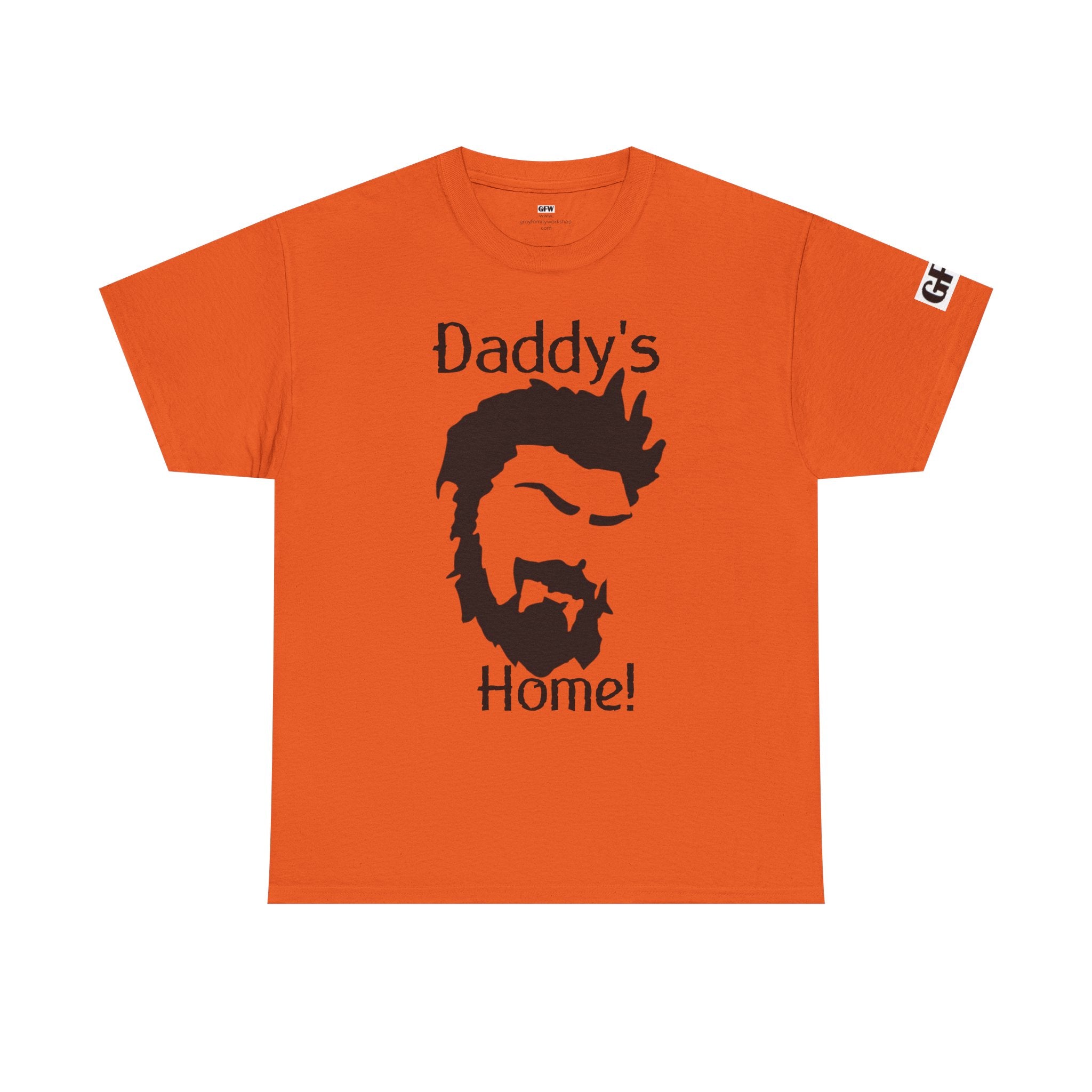 Daddy's Home T-Shirt — Men's Beard Silhouette Father's Day Tee