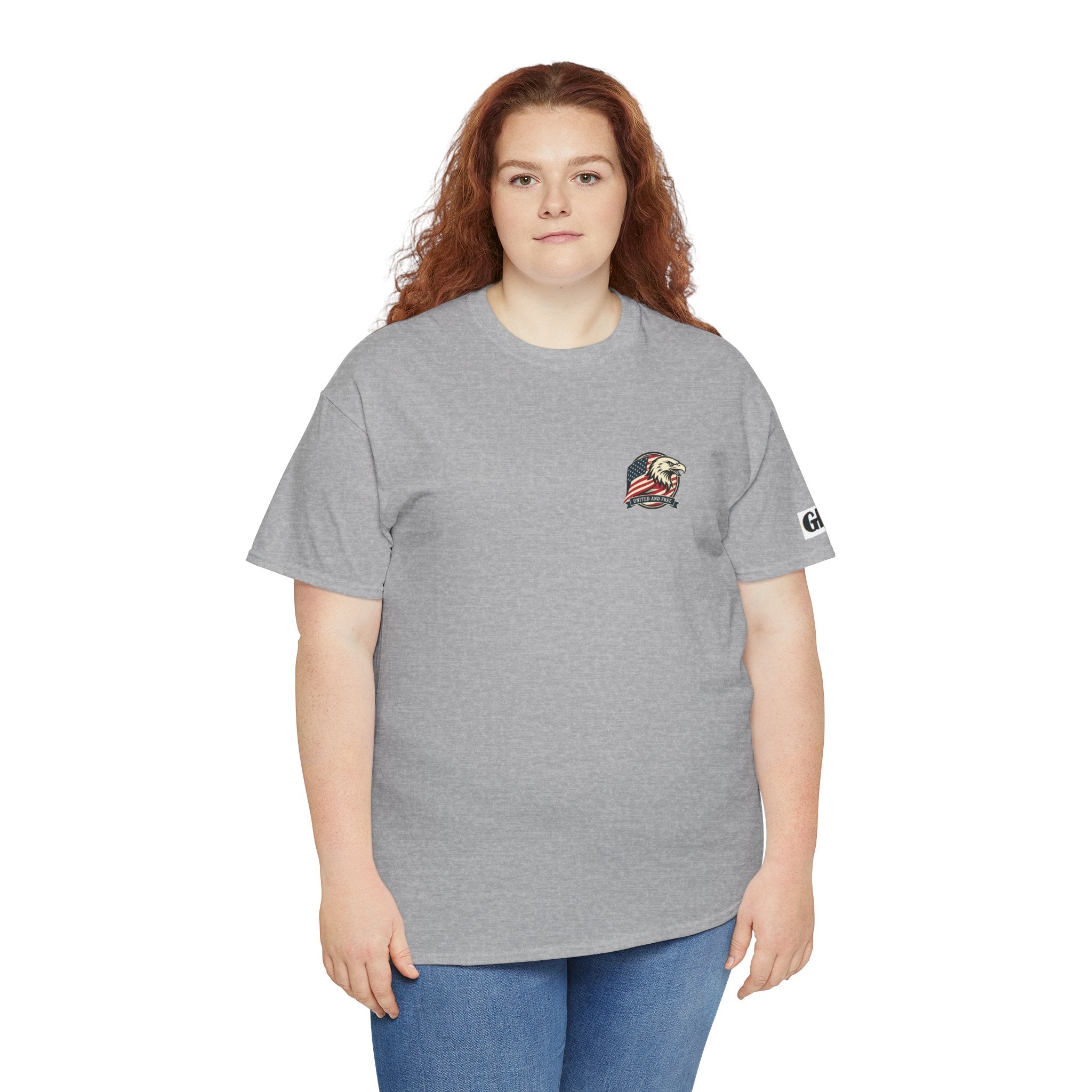 USA Bald Eagle T‑Shirt — "United and Free" Patriotic Tee